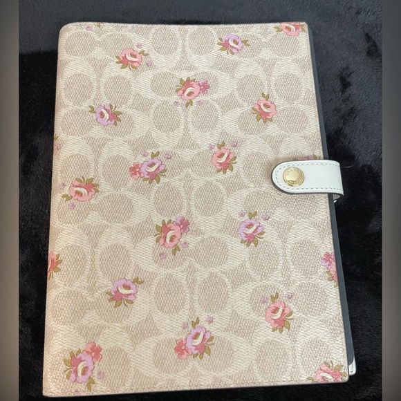 Coach | Office | Coachnotebook In Signature Canvas With Floral Print ...